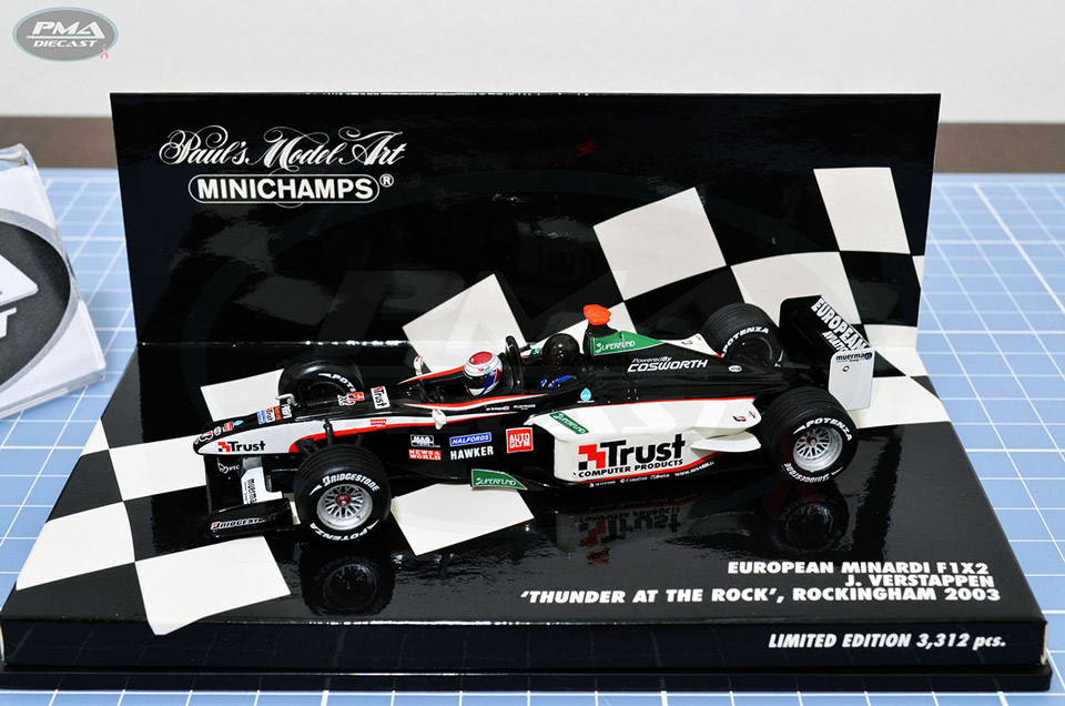 JOS VERSTAPPEN 2003 MINARDI F1X2 1:43